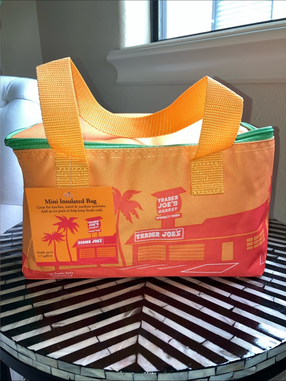 🧡Trader Joe’s Orange Mini Insulated Tote Bag for Summer - NWT🧡